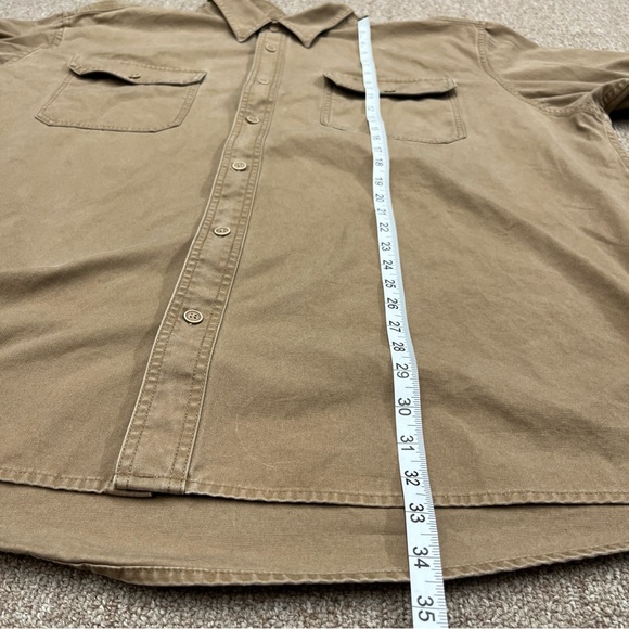 Cabela’s Thick Cotton Canvas Shirt Mens 3XL Tall Pockets Work Fishing Chore Barn - Picture 6 of 8